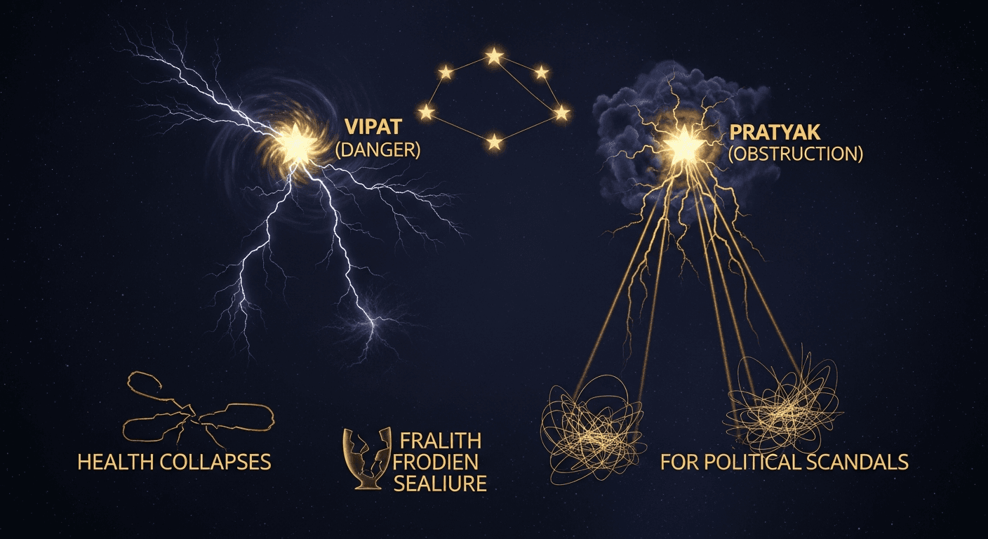 Why do health problems and scandals happen suddenly? Disease prediction vedic astrology nakshatras 2026